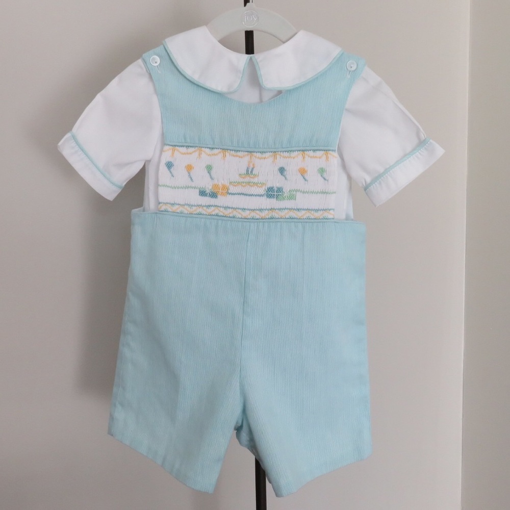 12m Smocked “Cupcake Originals” Birthday Jon Jon
